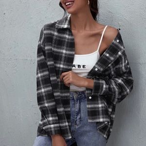 Black and white flannel